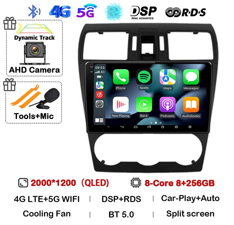 Android 14 Carplay Для Subaru Forester 4 SJ XV 2012 2013 2014 2015 Автомагнитола Мультимедийный проигрыватель GPS Стерео Камера 360 Головное устройство