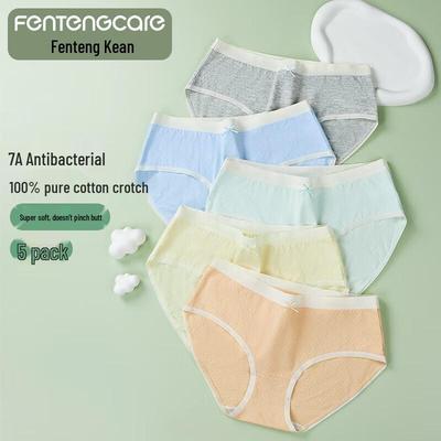 Антибактериальные женские трусы Fenteng 7A со средней посадкой (5-Pack)