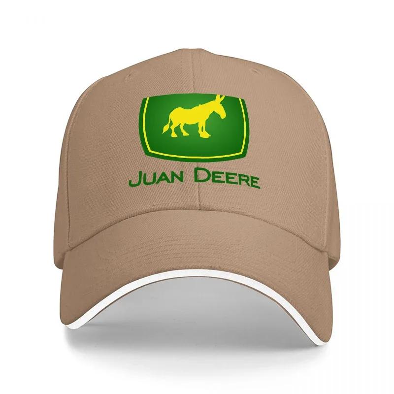 Кепка-бейсболка с логотипом John Deere, черная, с дизайном лошади в зеленом и желтом цветах, классическая регулируемая кепка для любителей активного отдыха