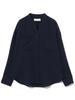 B:MING LIFE STORE by BEAMS Women's Washable Drape Shirt Blouse (Sizes S-M) Navy