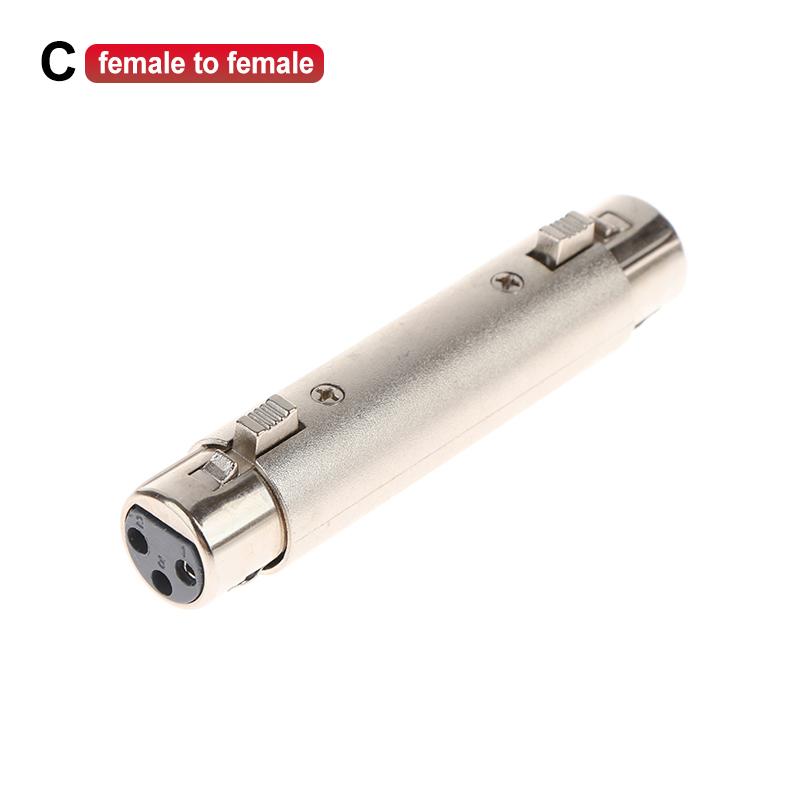 1 шт. 3-контактный XLR Female-Female Адаптер-Коннектор для SIM-карты, Аудио, Микрофона, Микрофона XLR Male-Male, XLR Male-Female Коннекторы