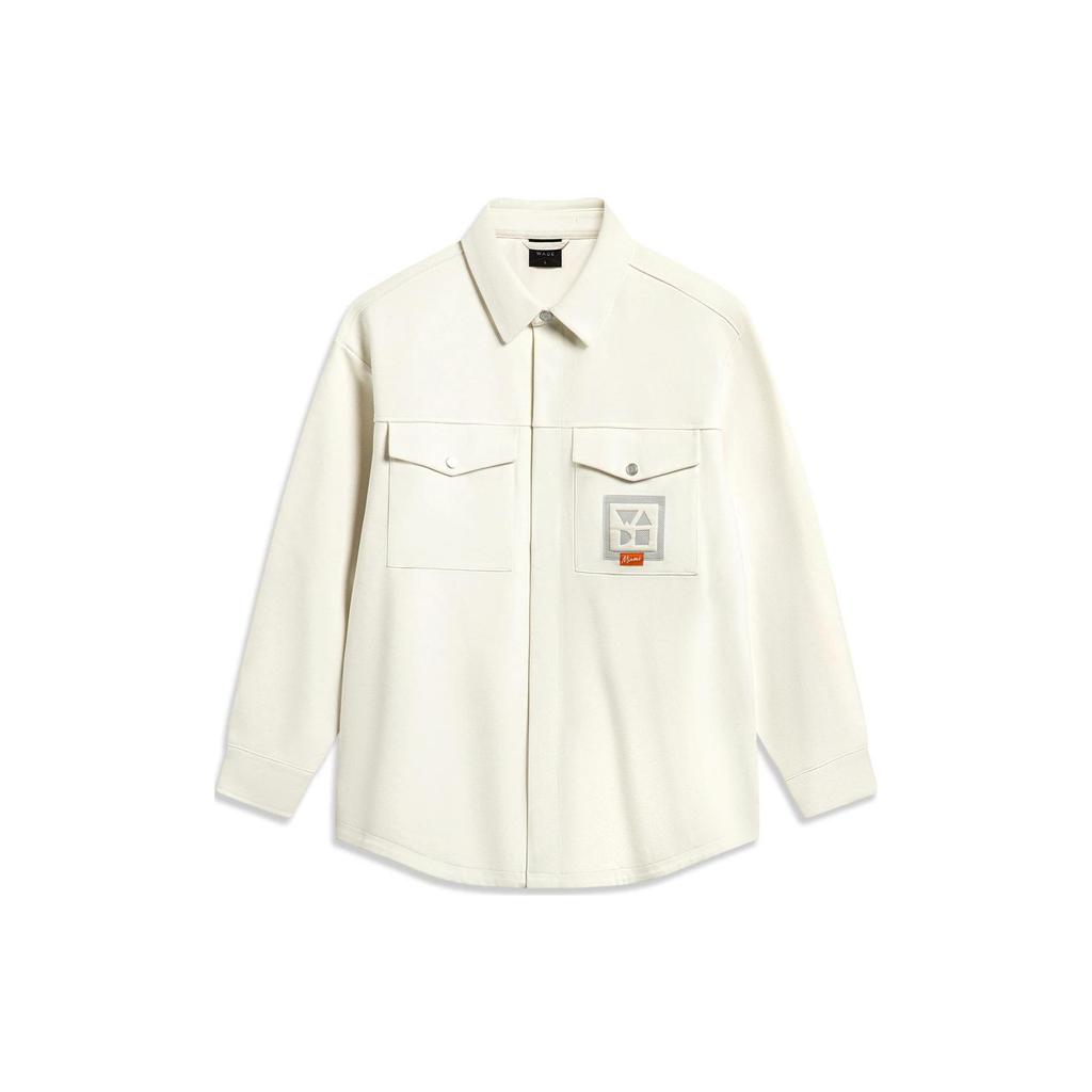 Li-Ning Вязаная повседневная куртка Wade Series с буквенным принтом Мужские куртки Off-White AFDT695-4