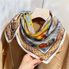 Spring New Silk Printed Silk Scarf High Quality Mulberry Silk Square Scarf Business Gift Shawl