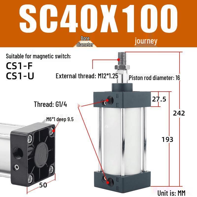 Aokewen SC Series Standard Pneumatic Cylinder