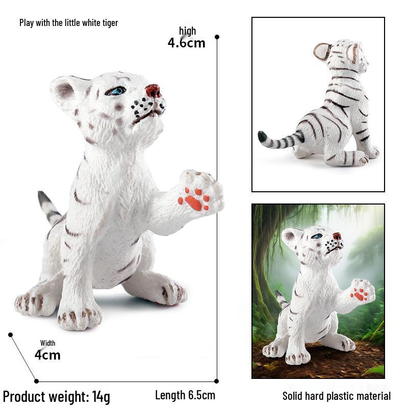 Cute Animal Models: Japanese Raccoon, Flying Squirrel, Monkey, Rabbit, Squirrel, Shiba Inu, Tiger, Lion, Lizard Toy Set