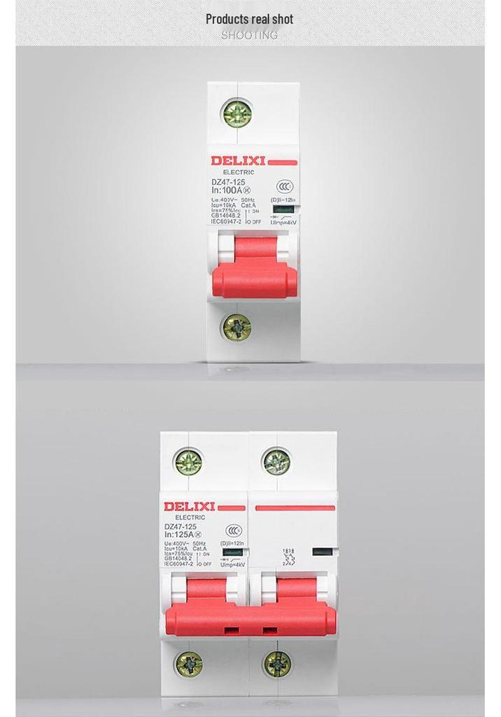 Delixi DZ47S Circuit Breaker: Air Switch for Single/Three-Phase, 1P/2P/3P/4P.