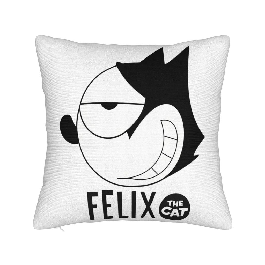 Felix The Cat Laughing Pillowcases Merchandise Soft Cushion Cover Decoration Pillow Case Cover Home Multi Size