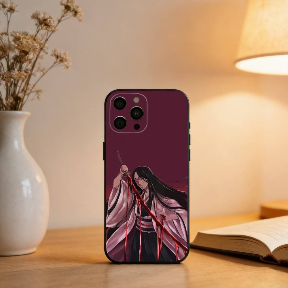 Чехол для телефона R-Retsu U-Unohana B-Bleachs для iPhone 17,16,15,14,13,12,11 Plus,Pro Max,XS, Мягкий силиконовый черный чехол
