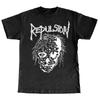 Repulsion 100% Хлопок Полноразмерная Рубашка Черный BL1464 Унисекс Футболка
