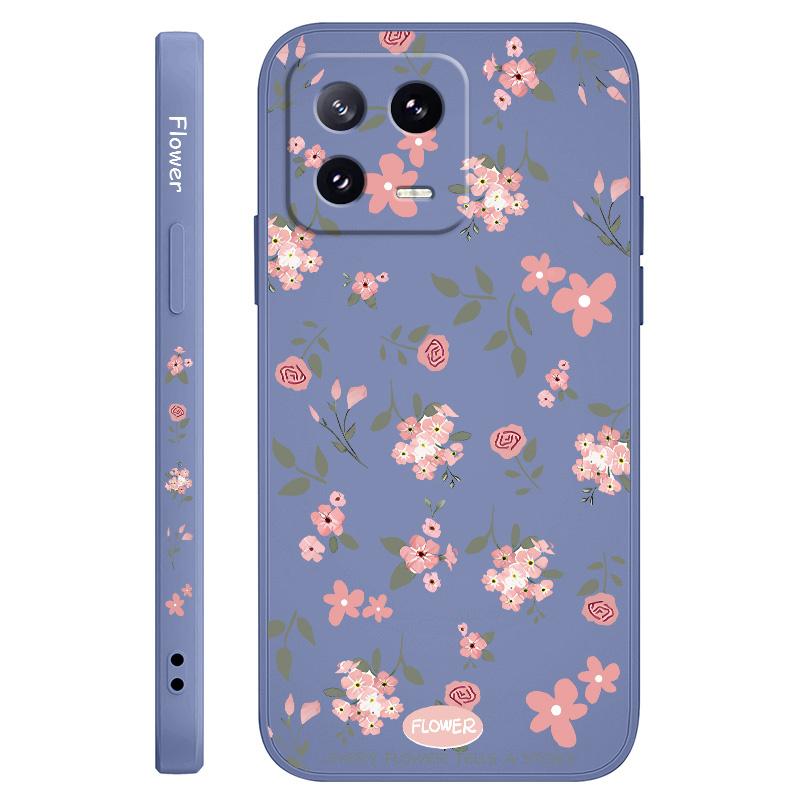 Чехол для телефона с цветочным ароматом для Xiaomi Mi 14 13 13T 12 12X 12T 12S 11 11T 10 10T 9 9T Pro Lite Жидкий силиконовый чехол