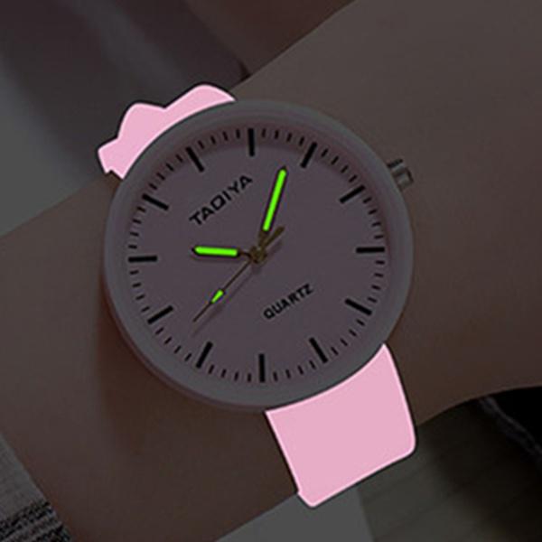 Luminous Women Children Silicone Creative Brand Watch Lovers Romantic Quartz Watches Gifts Clock