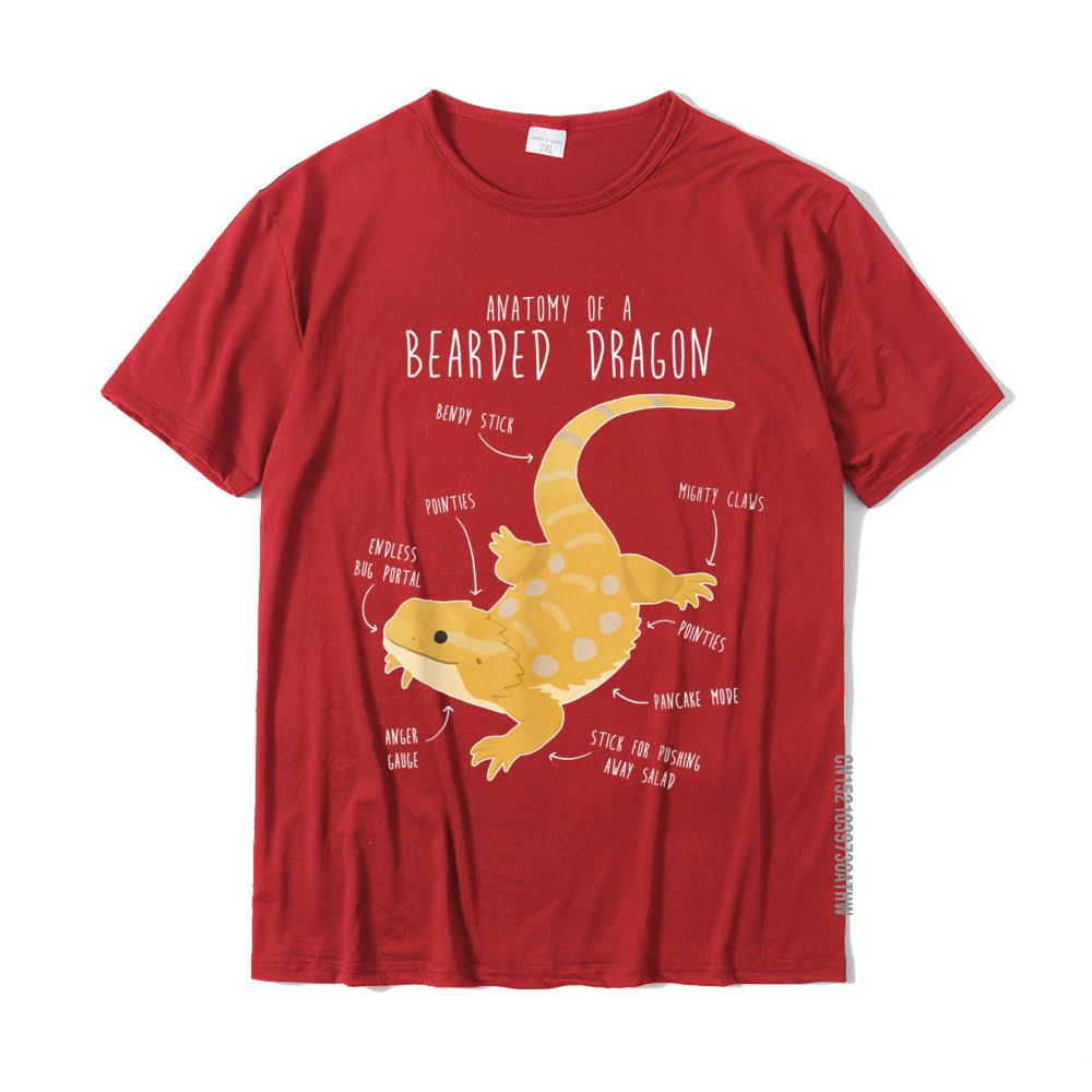 Anatomy Of A Bearded Dragon Funny Pet Reptile Lizard Lover Tshirt Cotton Tops Shirt For Adult Cool Tshirts Printing Rife