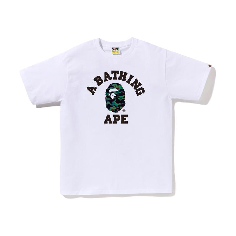 Bape Термография Колледж Футболка 0ZXTEM110026K