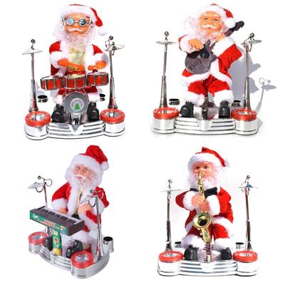 Детская и взрослая пластиковая игрушка Детская игра Электрическая для игры на инструментах Дед Мороз для творческих принадлежностей для детей/взрослых