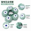 Soft Floral Elizabethan Collar Cats Dogs Post Surgery Waterproof Pet Recovery Cone