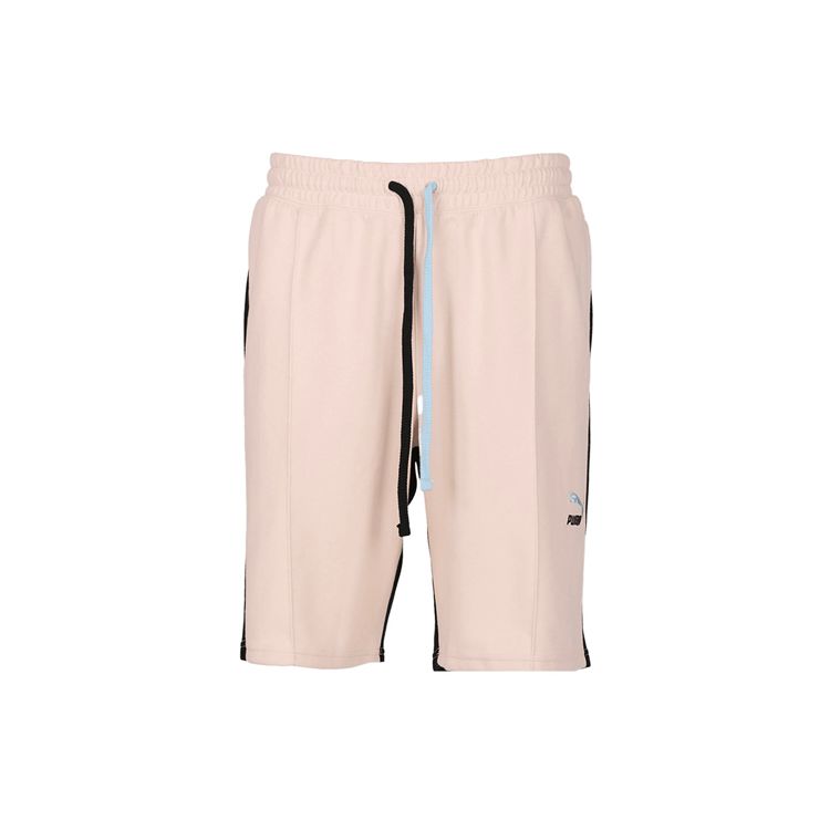 Puma Culture Maker Embroidered Logo Contrast Drawstring Sports Shorts Men Bottoms Pink 598528-65