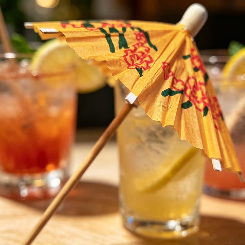 50Pcs Mini Paper Umbrella Cocktail Cake Drink Fruit Decoration Hawaii Beach Pool Party Decor Birthday Wedding Supplies