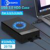 2.5/3. 5-дюймовый корпус для внешнего жесткого диска SSD 20 ТБ SATA на USB 3.0 адаптер для жесткого диска ПК ноутбука