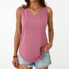 Женская мода повседневная облегающая безрукавка с V-образным вырезом футболка топ