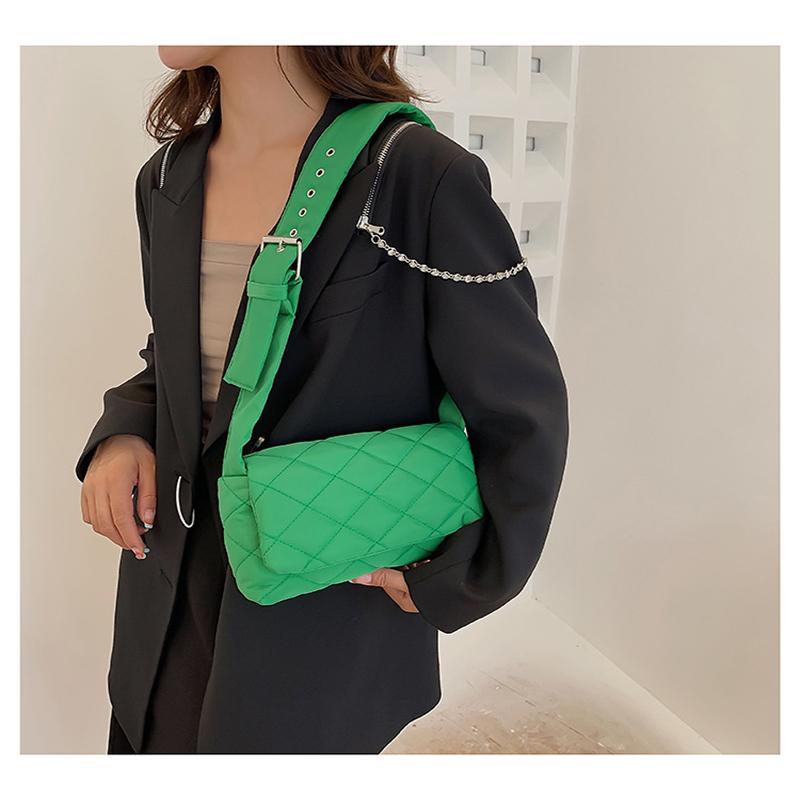 Vintage Simple Lingge Women's Dumpling Bag Leisure Soft Bed Large Capacity One Shoulder Crossbody Bag Personalized Women's Bag