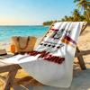 Galatasaray Customized Name Beach Towel Super Soft Absorbent Perfect For Traveling Yoga Camping And Swimming