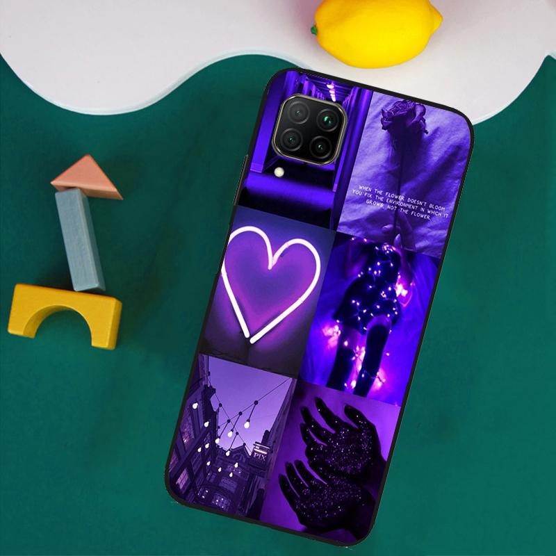 Фиолетовая эстетика для Huawei Nova 9 10 SE 8i 11i 12i 12s Y60 Y61 Y70 Y90 Y72 Y73 Y91 P60 Pro P40 P30 Lite Чехол