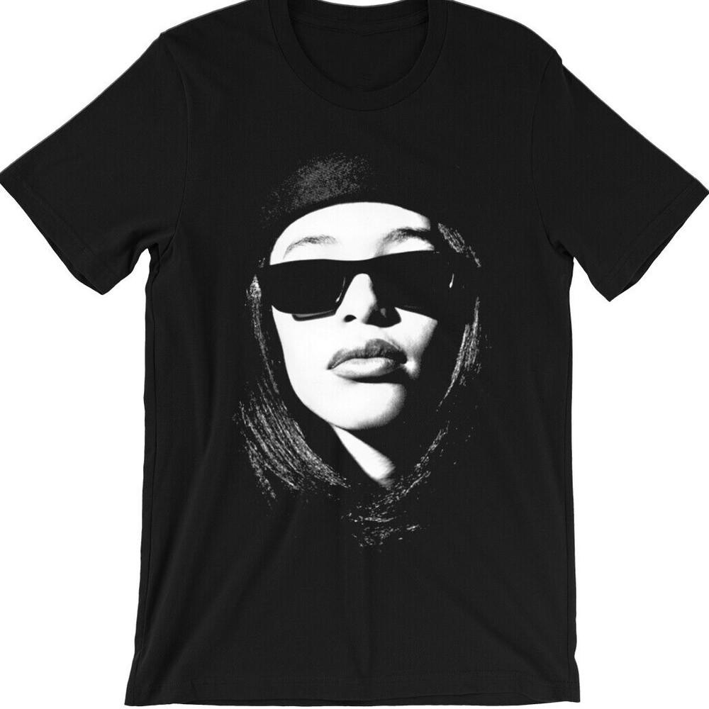 NEW Aaliyah T Shirt black Short sleeve All sizes S to 5Xl XZ65