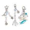 Imitation Pearl Ocean Style Keychain Zinc Zinc Alloy Shell Dolphin Tassel Pendant  Backpack Decor