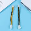 1Pc 4 Pin Male To 8 Pin Female Lead Extension To Cpu Power Converter Cable