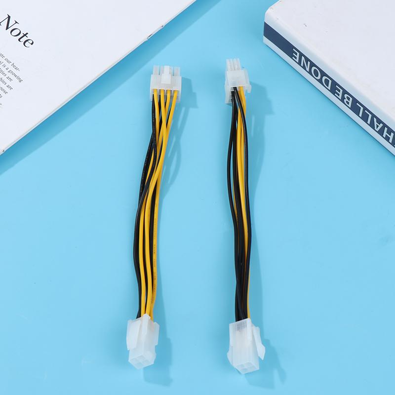 1Pc 4 Pin Male To 8 Pin Female Lead Extension To Cpu Power Converter Cable