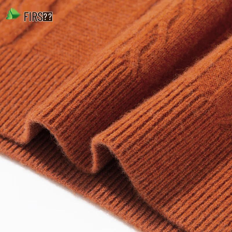 Shanshan Men's Casual Crewneck Wool Cashmere Sweater