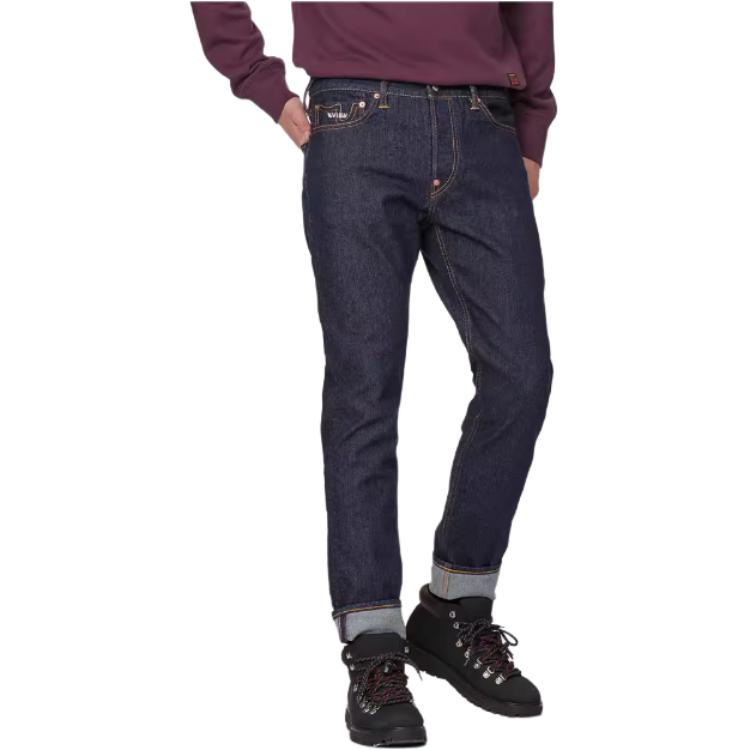 EVISU Jeans Men's Denim Blue Moderate Tapered Pants 2EAHTM1JE99417CSINDW