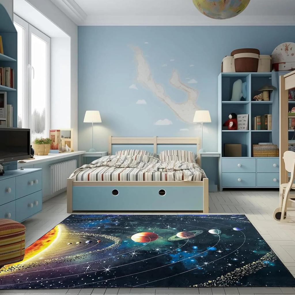 3D Планета Вселенная Хрустальный Ковер Детская Игровая Площадка Домашняя Гостиная Спальня Напольный Коврик Домашний Декоративный Детская Комната