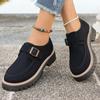 Loafers 2025 Foreign Trade Spring New Casual Simple Shoes Fashion Shoes Temperament Versatile Suede Women's Shoes
