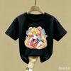 Sailor Moon Children T Shirt Girl Boy Summer Clothes Baby Polyester Tee Shirts Print Short Sleeve Kids Tops Toddler Anime Tees Gift