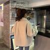 Женское пальто осень-зима утолщенный кардиган куртка модная универсальная ретро версия свободное плюшевое пальто