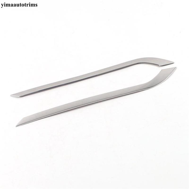 Front Rear Tail Bumper Fog Light Lamp Eyelid Eyebrow Strip Decor Cover Trim For Tesla Model Y - 2024 Accessories Exterior
