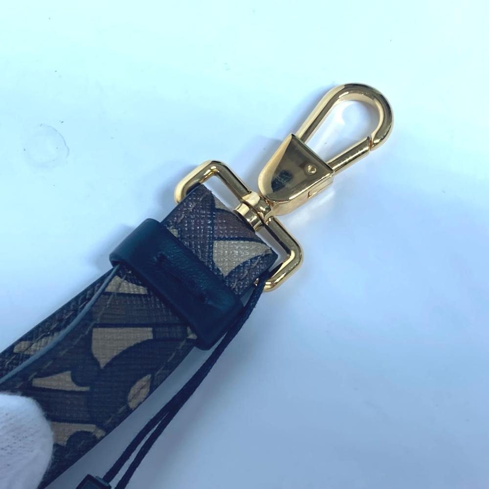 BURBERRY 8025468 TB logo Neck Strap Accessories strap Leather Brown Unused