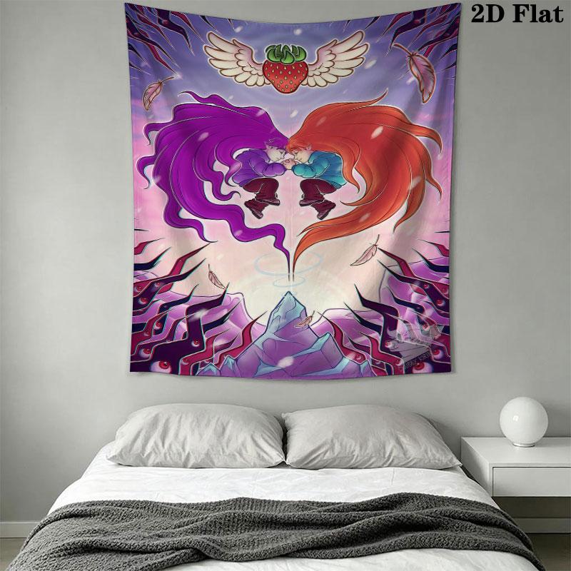 Celeste Vibe Wall Hanging Printed Fabric Blanket Decorative Tapestries for Bedroom Living Room Home Decor