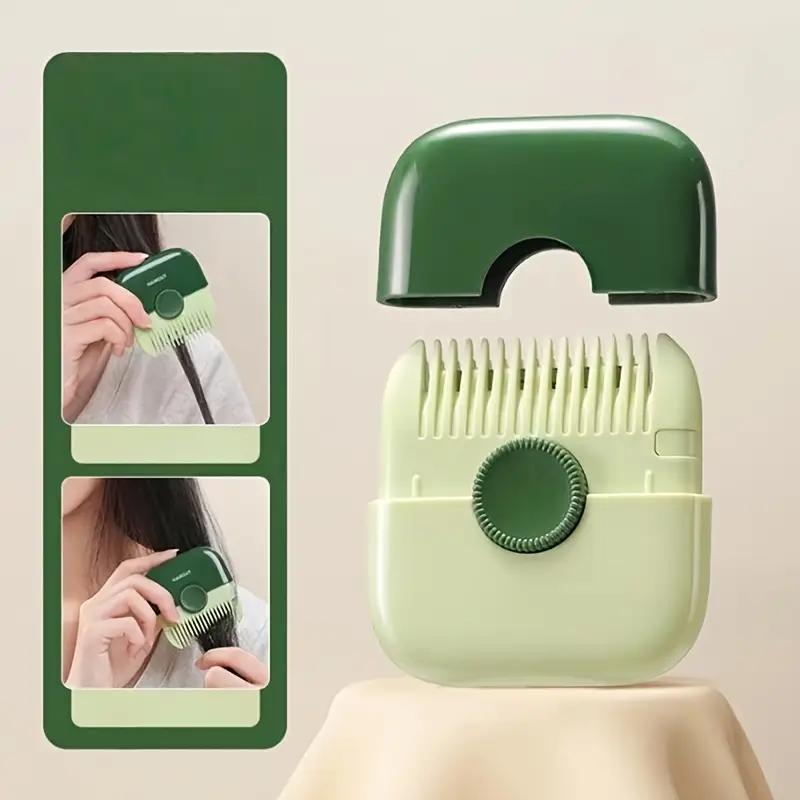Расческа 2 в 1 для стрижки детских волос и парикмахерского дела, для подравнивания челки и секущихся кончиков, триммер для челки, ручная портативная детская машинка для стрижки волос