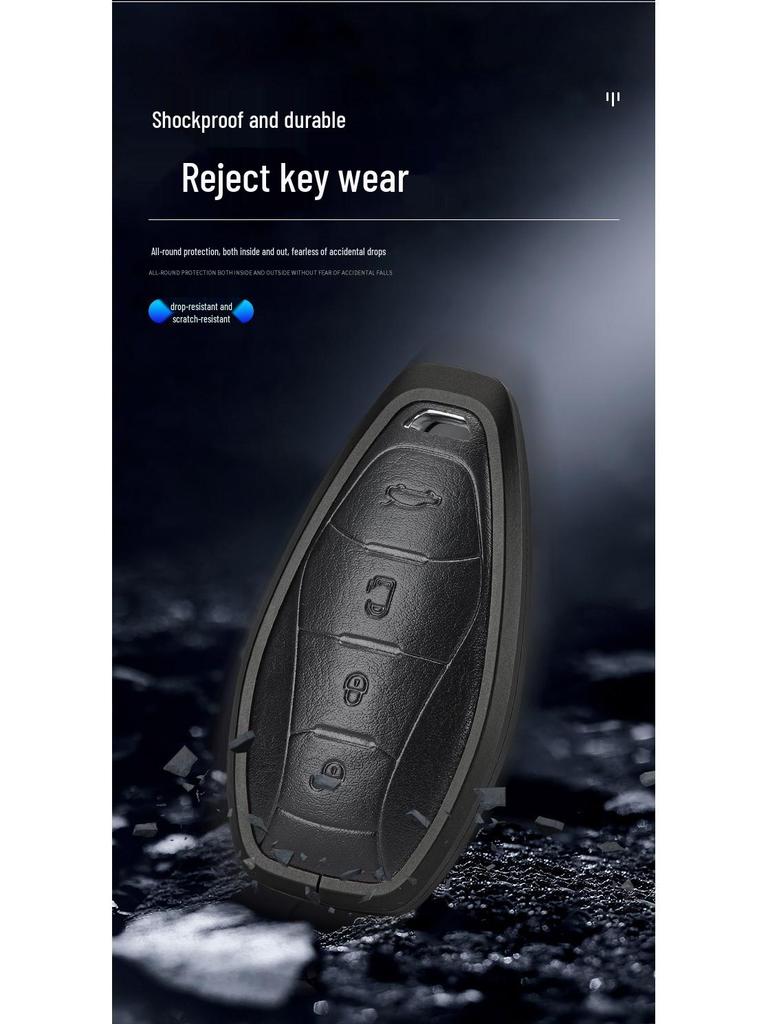 Key Case for Hongqi Models: H5, HS5, EQM5, H7, HS7, H9, H6, HS3 - 2023/24 Premium Car Bag Buckle Shell.