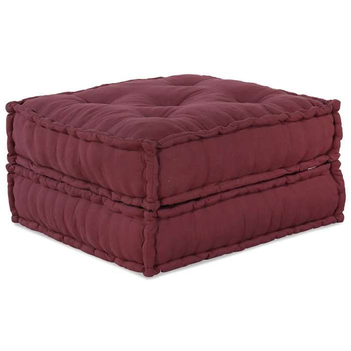 VidaXL Modular Pouf Brown 70x70x36 Fabric, Sofa, Convertible Sofa, Fabric Sofa, Modular Sofa, Pallet Cushion, 4019031