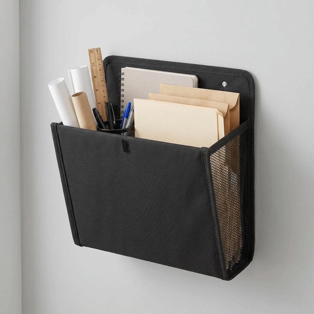 Mesh Pocket RV Storage Bag Foldable Multi-Compartment Organizer Oxford Cloth Door Organizer  Door