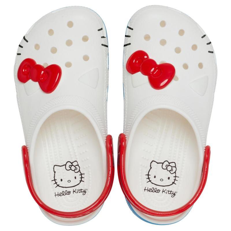 Hello Kitty x Crocs Classic clog Hello Kitty EVA Удобные Дышащие Шлепанцы Унисекс Белый Красный Синий