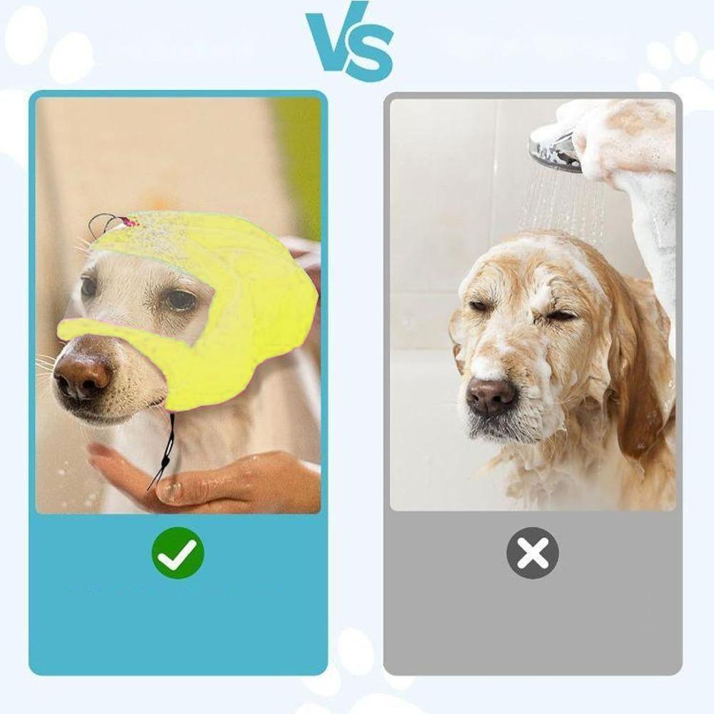 Water Proof Dog Shower Cap Soft Elastic Waterproof Ear Cover Pet Bath Cap Household Pet Washing