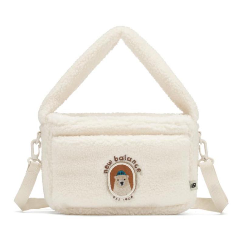 New Balance Полиэстеровая сумка через плечо, сумка кроссбоди, сумка-тоут Обычная Детская Белая New Balance 8PD42013-IV