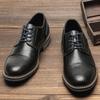 Men's Derby Shoes Casual Men Shoes Fashion Men Leather Shoes