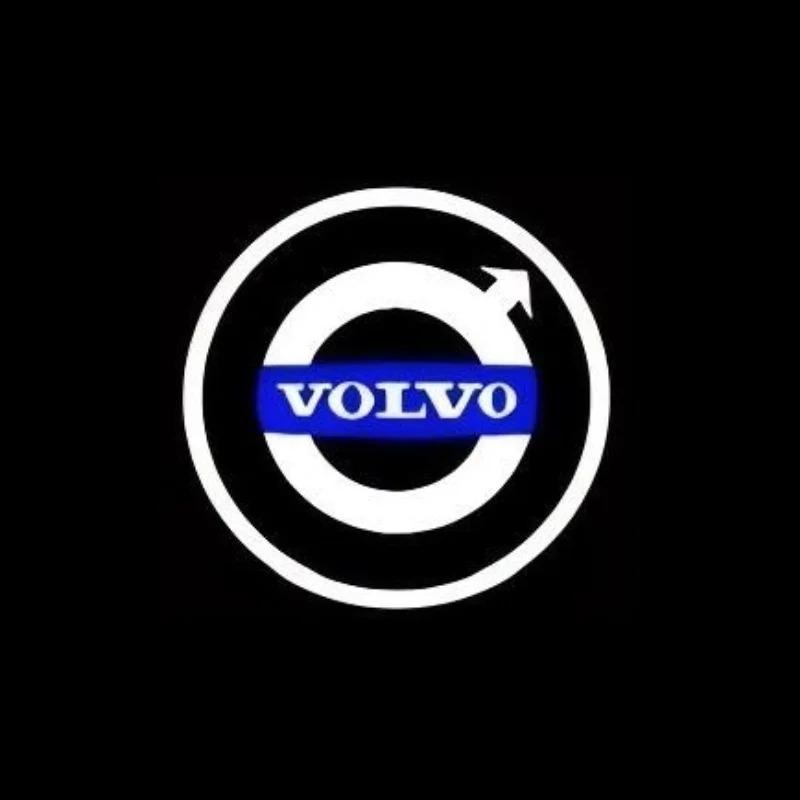 2pcs Car LED Door Welcome Light For Volvo Accessories XC40 XC60 XC90 S60 S90 V40 V60 V90 Projector Logo Ghost Shadow Light Auto