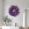 Lifelike Artificial Lavender Wreath Plastic Door Hanging Wreath Front Gate Wreath  Office Decor