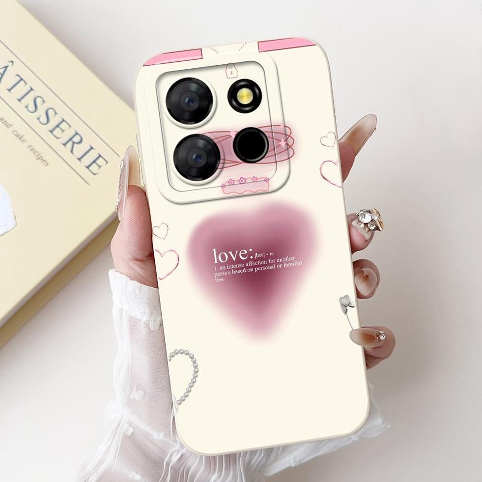 For ITEL A60s A662LM Case For ITEL A60 Cover Silicone Luxury Fashion Flowers Kawaii Girl Cute Shockproof Phone Case Bumper